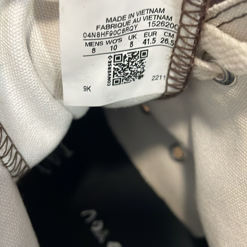 Converse Chuck Taylor All Star hightop dark brown shoes women’s sz 10 men’s sz 8 - Picture 4 of 8